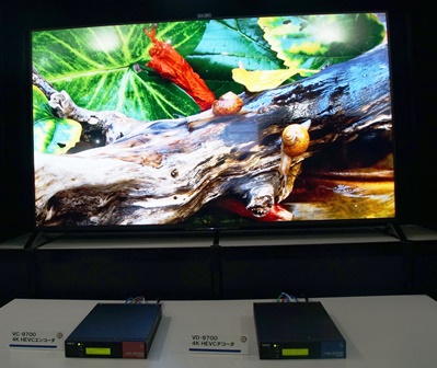 写1:4K/HD対応、高圧縮で低遅延のH.265/HEVC対応小型コーデックシリーズ(NEC)