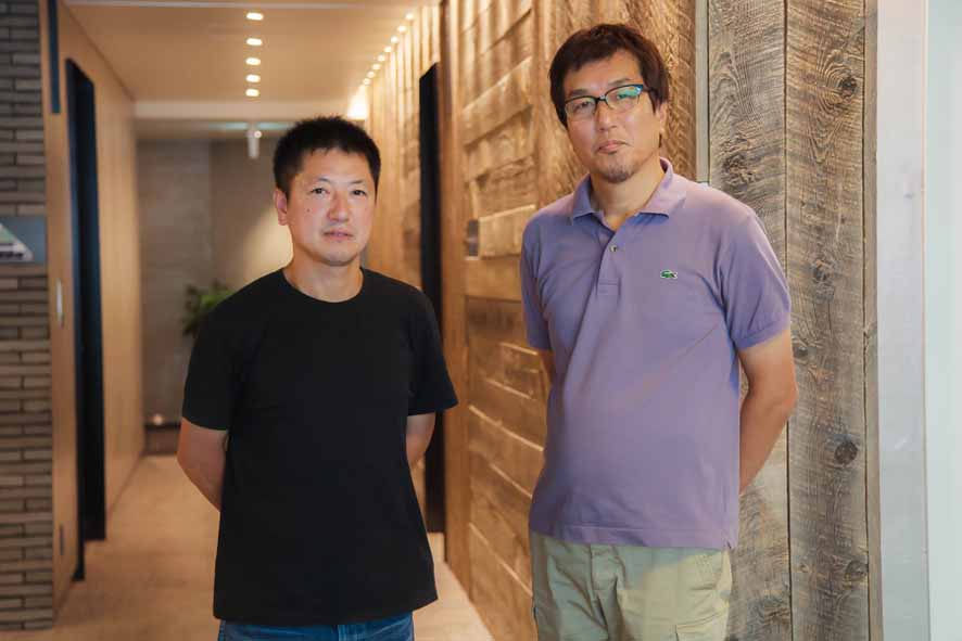 DITの佐々木辰雄氏(左)と撮影監督の深江岳彦氏(右)