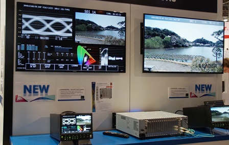 写3:4K、IP時代を支える測定器類を公開したリーダー電子
