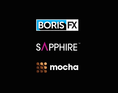 (上から)Boris FX、Sapphire、Mochaのロゴ