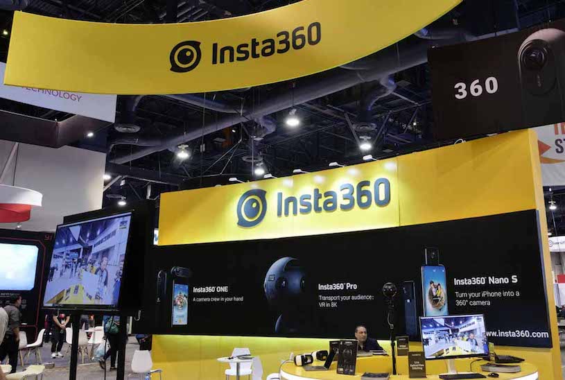 Insta360(Shenzhen Arashi Vision)のブース