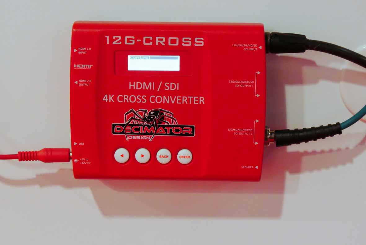 Decimator Designの最新モデルはHDMI-SDIの4K対応クロスコンバータ